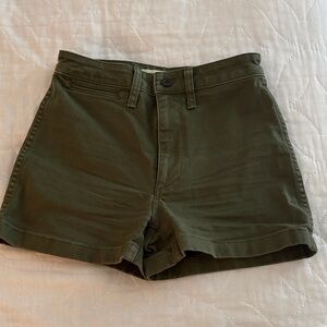 Madewell Army Green Shorts